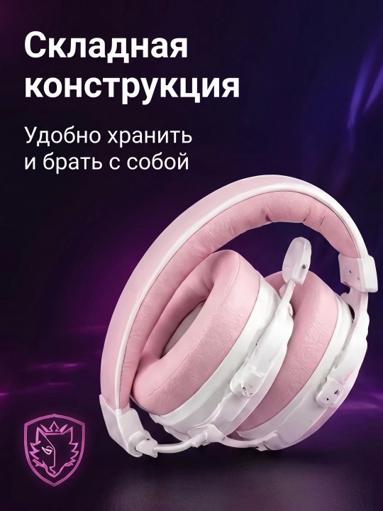 SADES SA-811PRO simsiz o‘yin garniturasi 2.4G BT 6.0 50mm Hi-Res