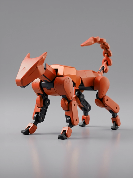 XaridON DummyDog13 — подвижная фигурка собака-робот, 3D игрушка в подарок - 