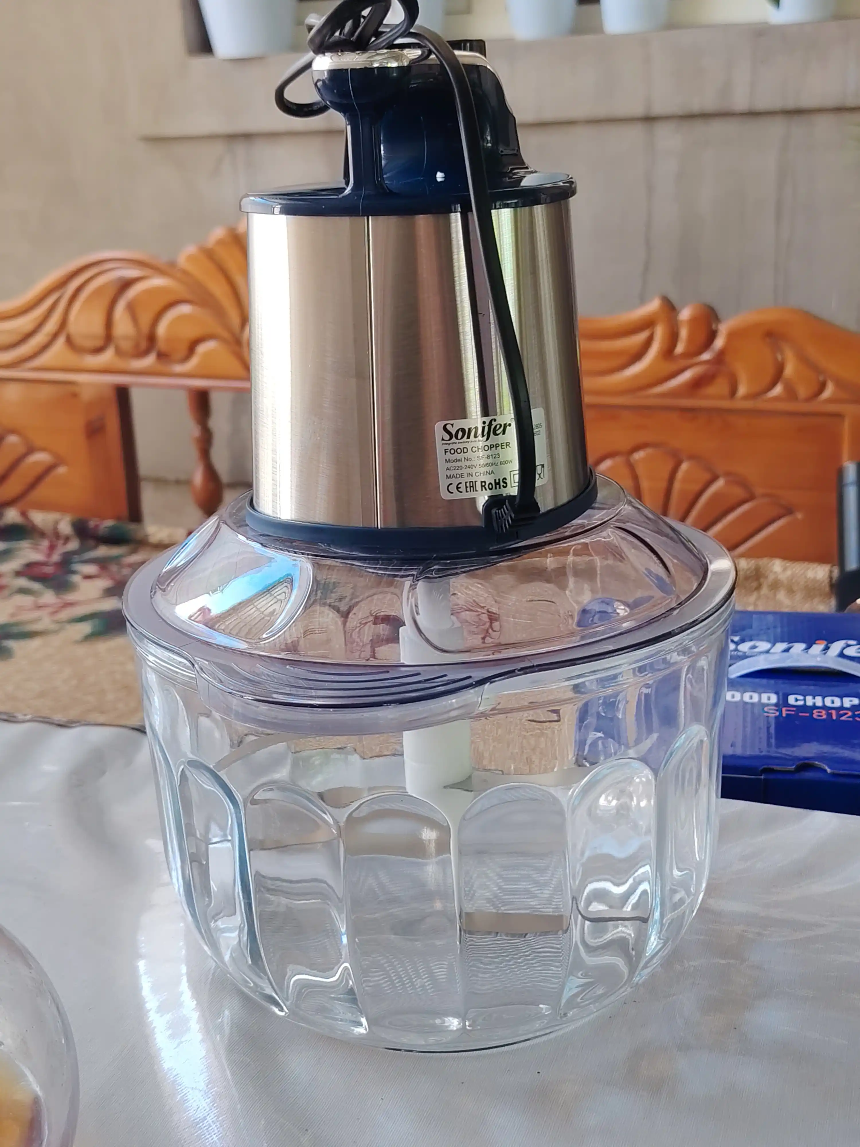 Измельчитель электрический Sonifer SF-8123, 4 л, чоппер, блендер, миксер