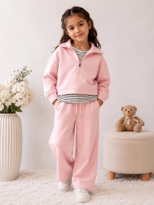 Qizlar sport kostyumi, bolalar sport kiyimi, 7-11 yosh, kuzgi kostyum - 