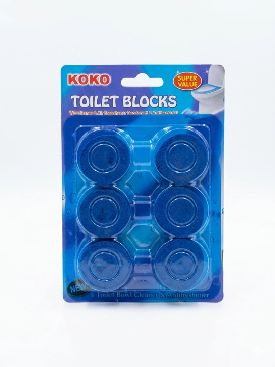 KOKO Toilet Blocks – WC Tozalovchi va Havo Yangilovchi Tabletkalar (6va5 dona) - 