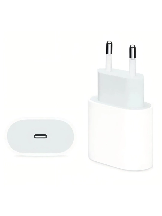 Зарядка для Айфона адаптер USB-C 20ват — быстрая зарядка для моделей iPhone 13,14,15,16,17