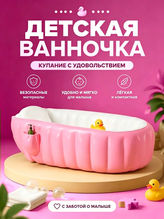 Надувная ванночка для младенца - 