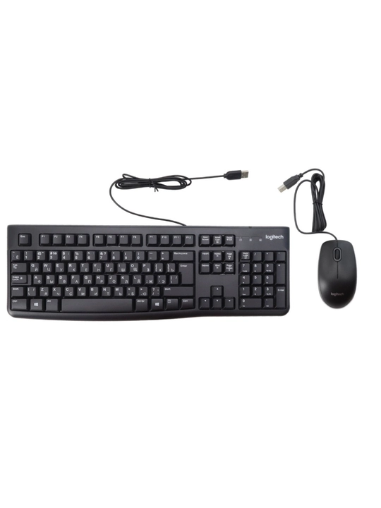 Logitech MK120 USB klaviatura va sichqoncha to‘plami, simli, to‘liq o‘lchamli klaviatura