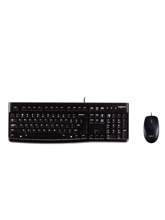 Logitech MK120 USB klaviatura va sichqoncha to‘plami, simli, to‘liq o‘lchamli klaviatura