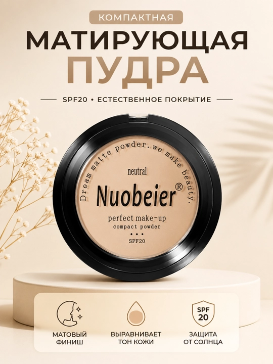 Компактная пудра Nuobeier SPF20 - 