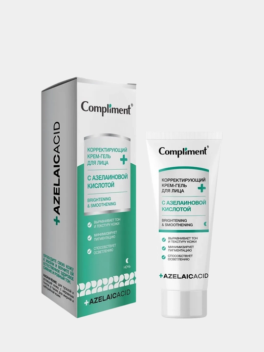 Azelain kislotali yuz krem-geli Compliment muammoli va yog‘li teri uchun, 35 ml