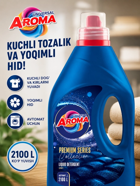 Universal Aroma жидкий гель для стирки 2100 мл - 