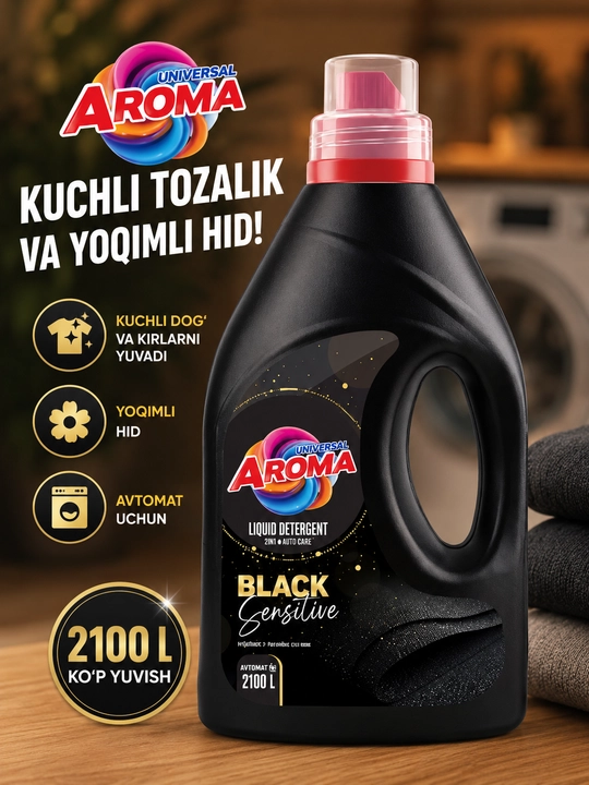 Universal Aroma жидкий гель для стирки 2100 мл - 