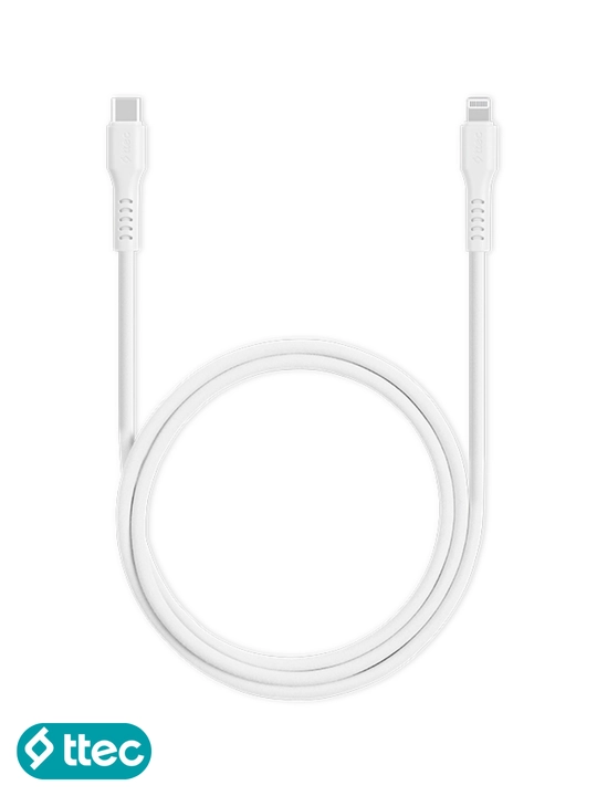 TTEC USB-C to Lightning Кабель для зарядки/передачи данных, 120 см, кабель для iPhone