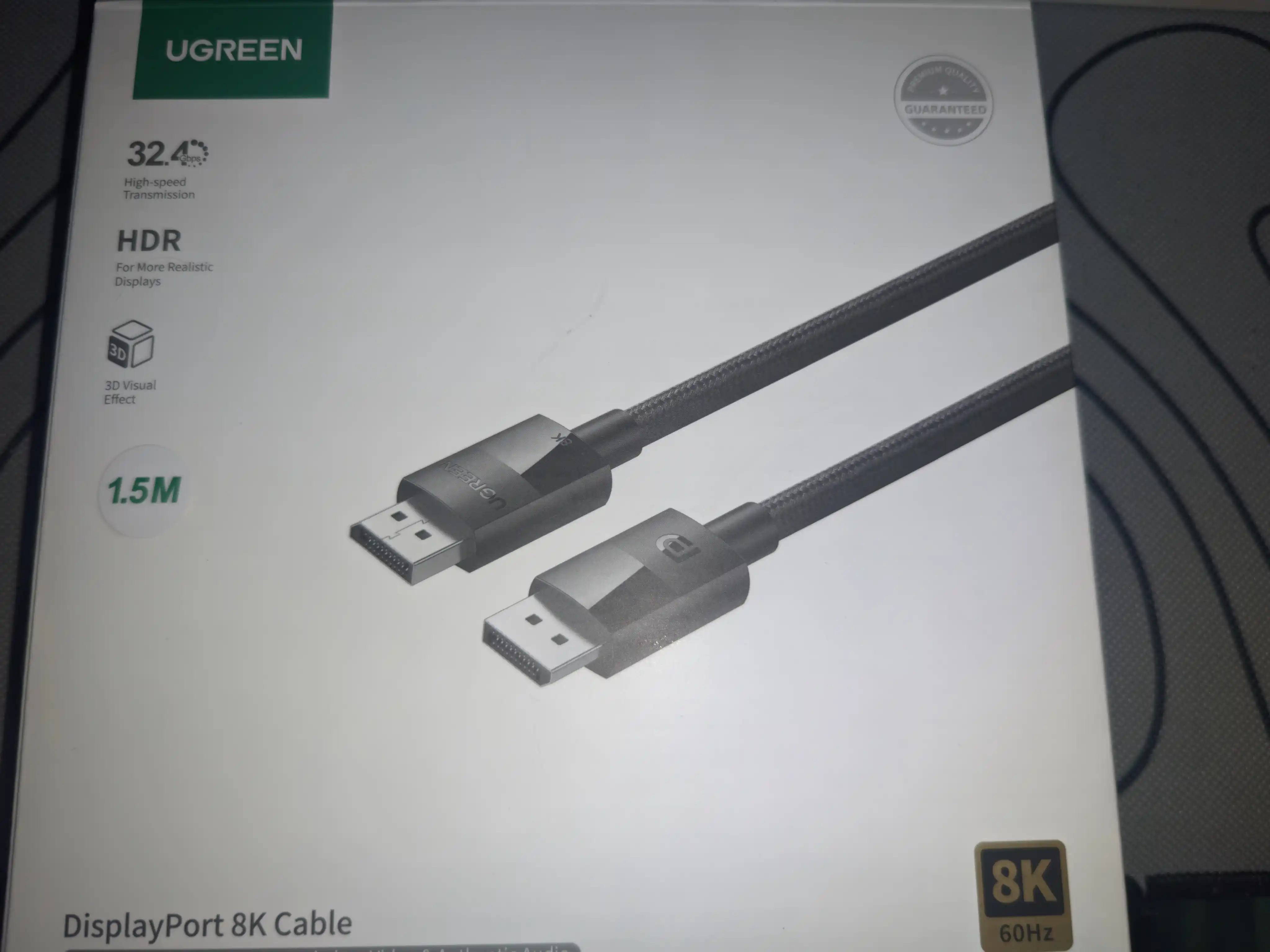 Кабель UGREEN DisplayPort 1.4 8K DP114