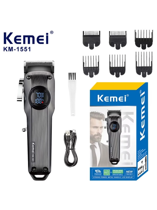 Триммер машинка для стрижки волос и бороды KEMEI KM-1551
