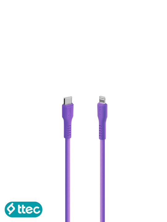 TTEC USB-C to Lightning Кабель для зарядки/передачи данных, 120 см, кабель для iPhone