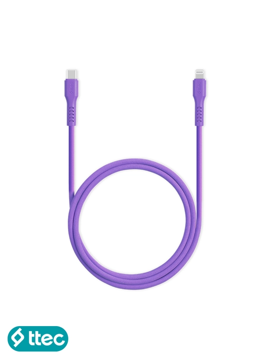 TTEC USB-C to Lightning Кабель для зарядки/передачи данных, 120 см, кабель для iPhone