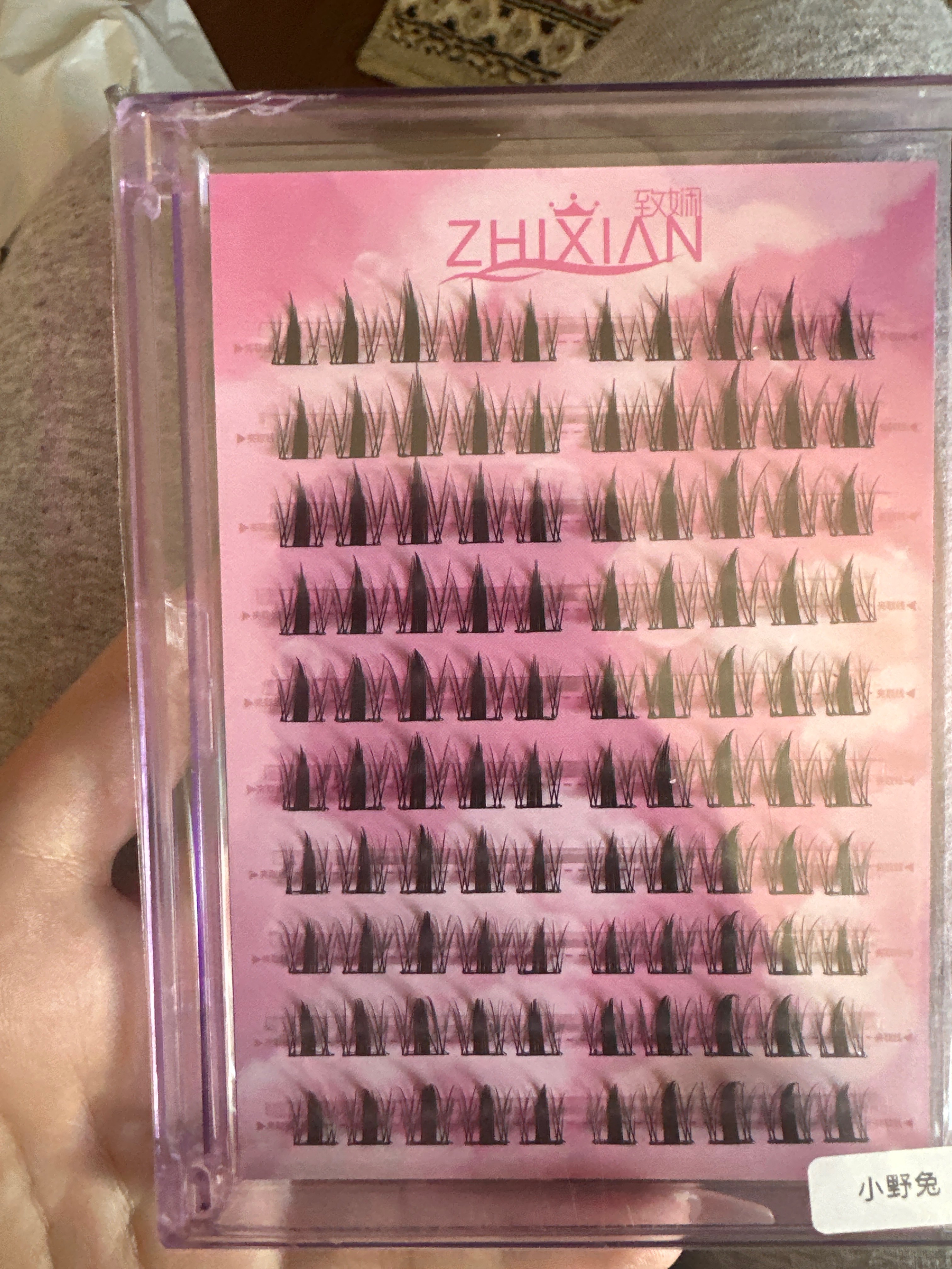Пучковые накладные ресницы ZHIXIAN – лёгкие, мягкие, натуральный эффект