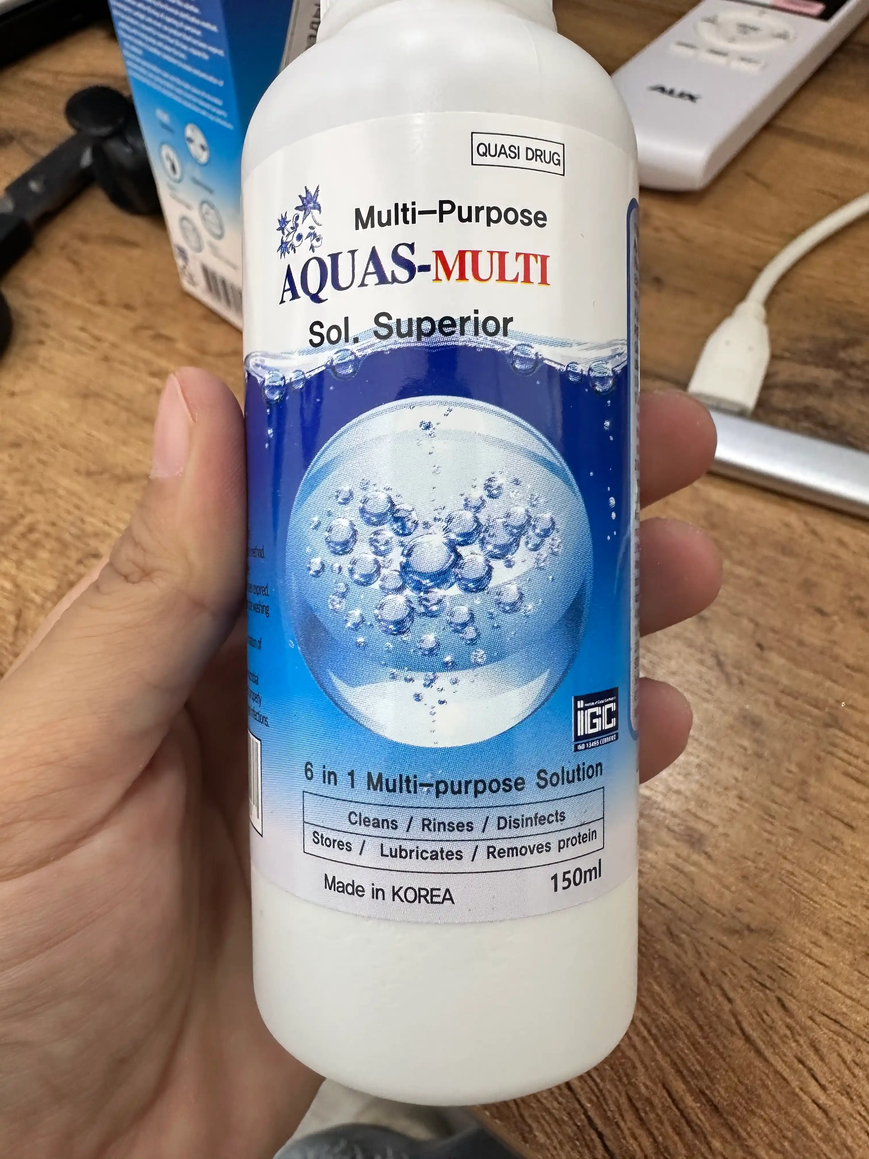 Раствор воды для контактных линз Aqua Clear, 150 мл