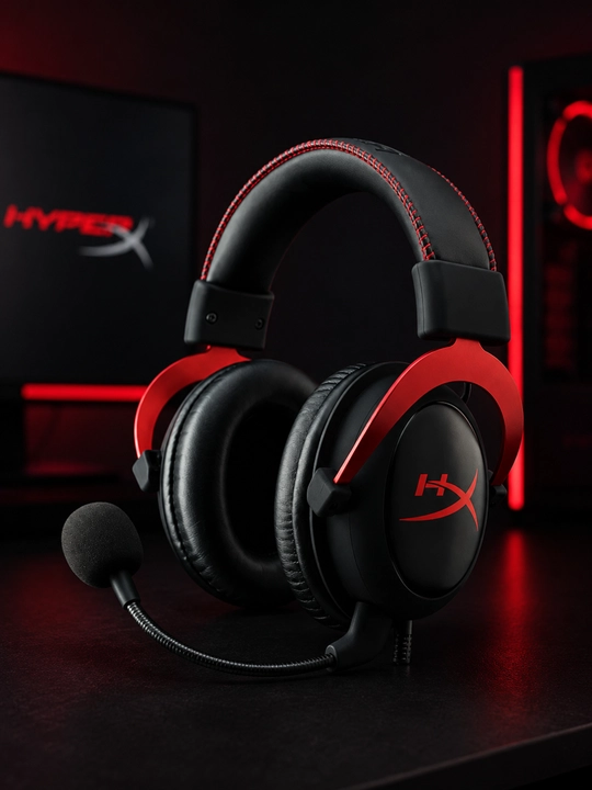 Игровая гарнитура HyperX Cloud II, 7.1 Surround, с микрофоном, 3.5 мм