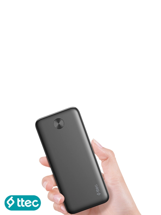 TTEC ReCharger Powerbank 10,000 mAh Black, внешний аккумулятор с двумя USB-A выходами