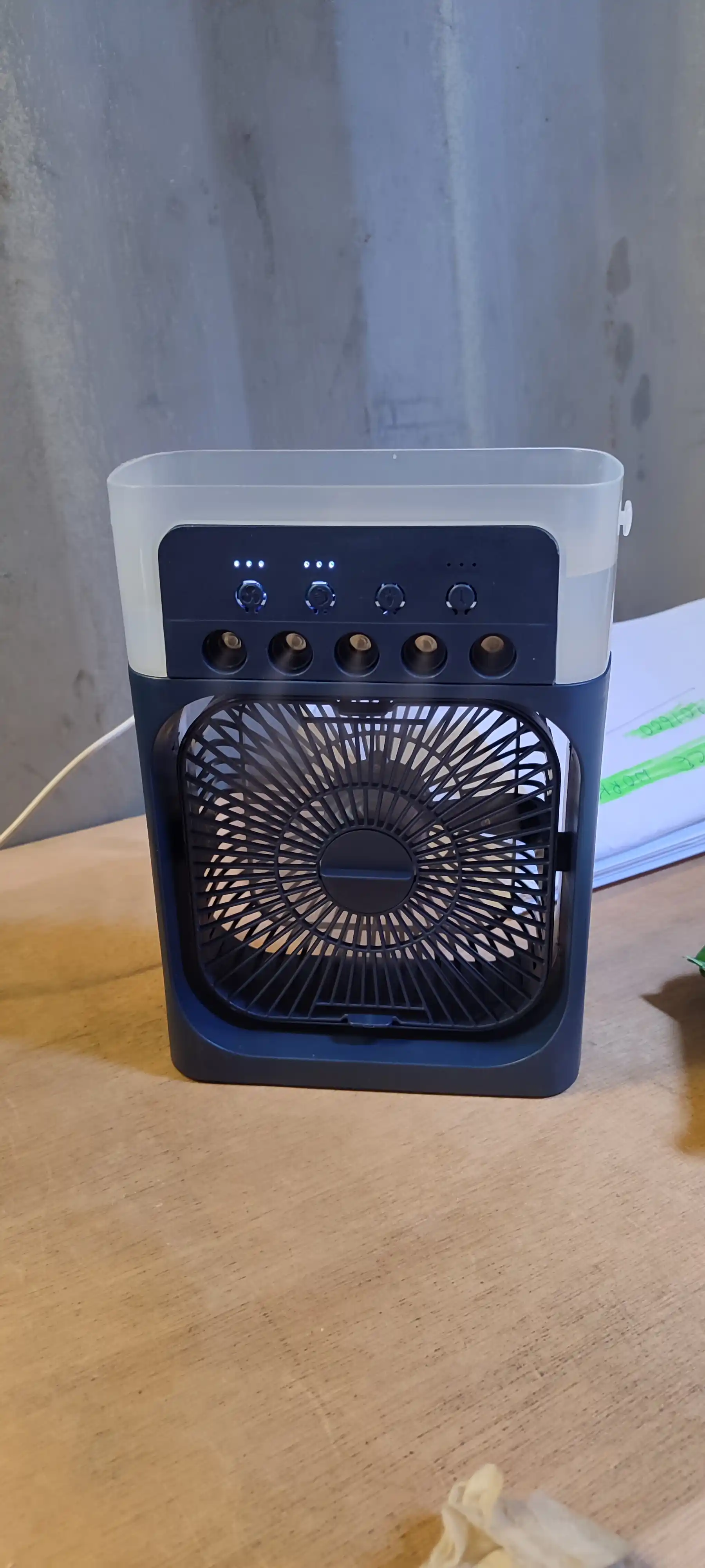 Portativ mini konditsioner, namlagich, mini ventilyator, 3 tasi 1 da