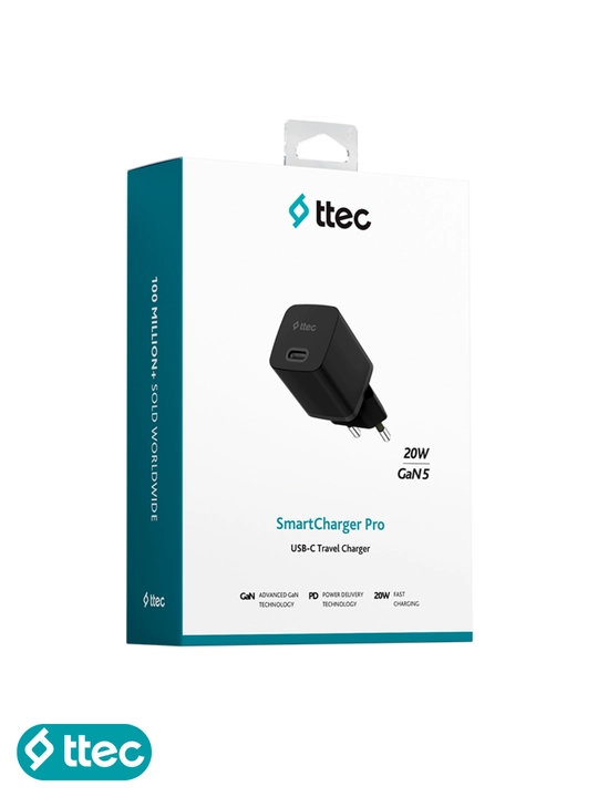 TTEC SmartCharger GaN 20W PD Быстрое зарядное устройство USB-C