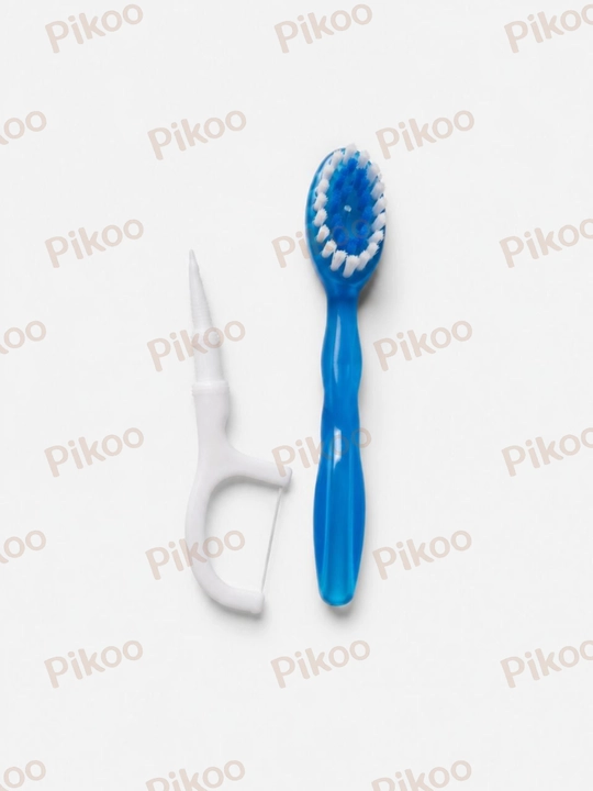 Bir martalik tish cho‘tkasi sayohat uchun tish to‘plami pasta va flosser 5 tasi 1 da4/8/12
