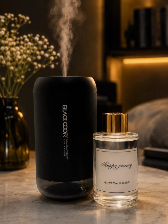 Black Odor diffuzori uchun zaxira aromat flakoni 70 ml – Lucky Holiday / Happy Journey