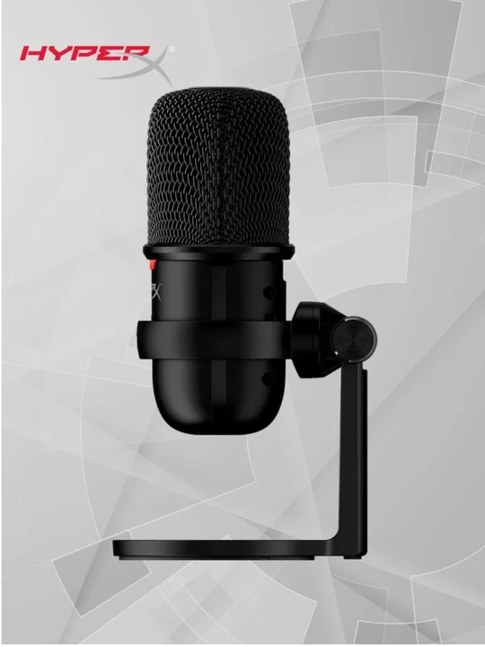 Микрофон HyperX SoloCast USB, Tap-to-Mute, Plug & Play, черный