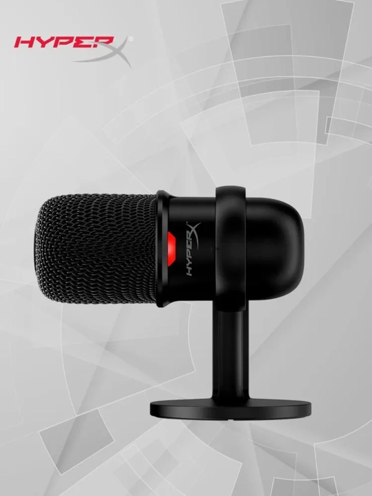 Микрофон HyperX SoloCast USB, Tap-to-Mute, Plug & Play, черный