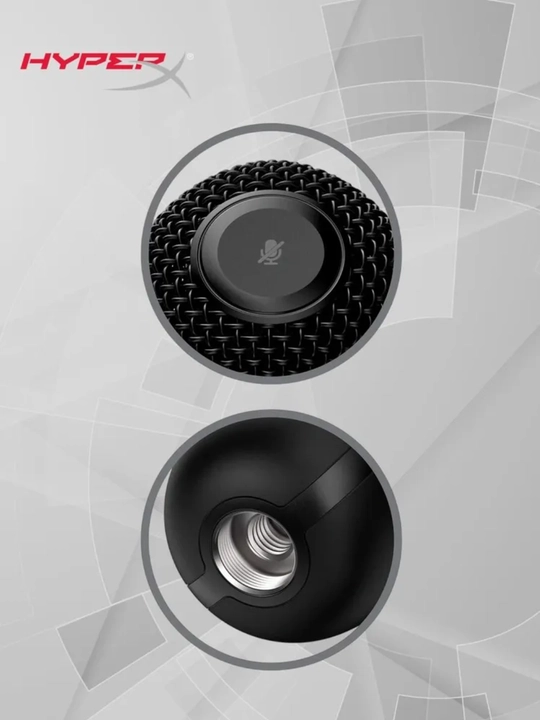 Микрофон HyperX SoloCast USB, Tap-to-Mute, Plug & Play, черный