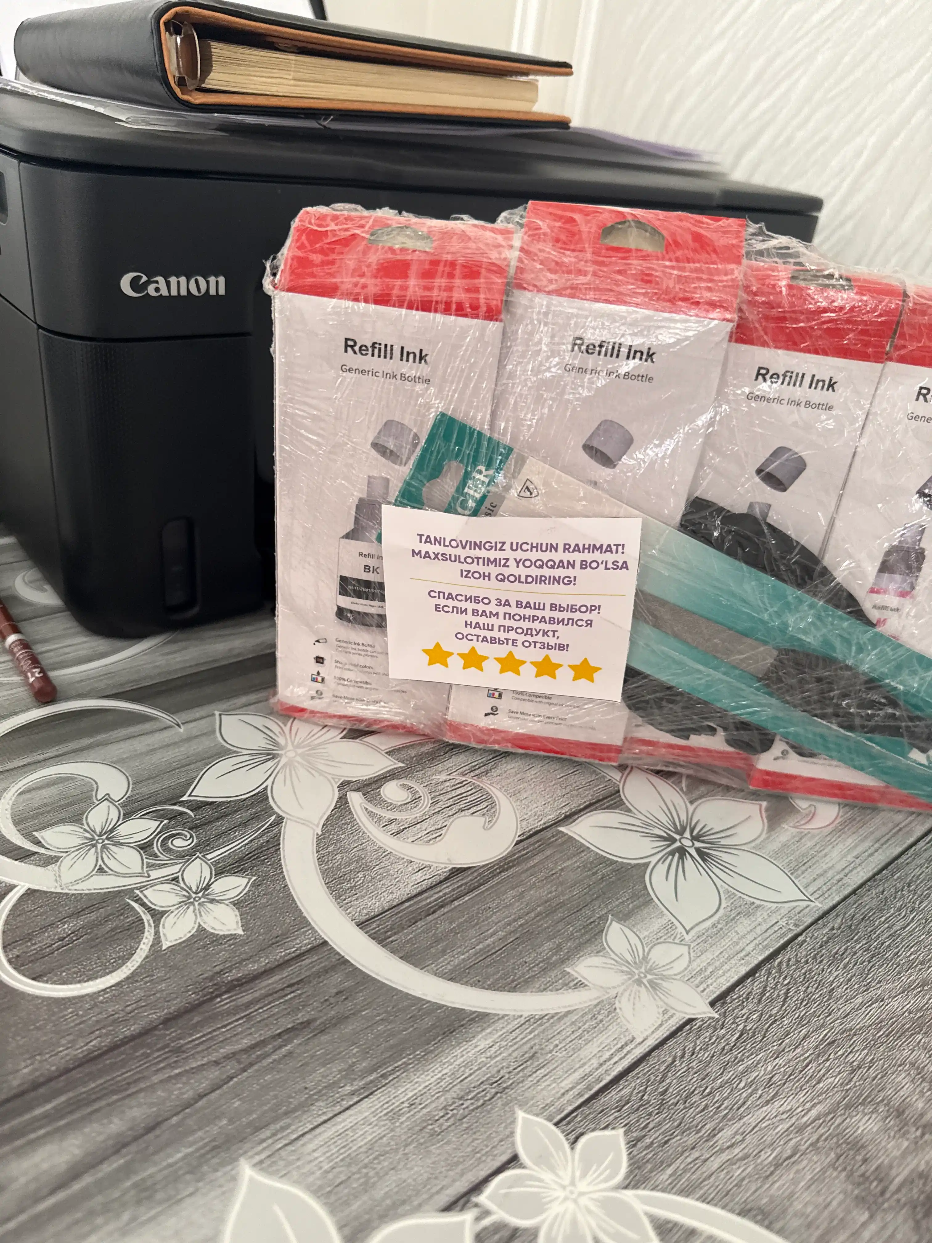Чернила Canon GI-41 Refill Ink BK C M Y для PIXMA G1420 G2420 G3420 принтеров