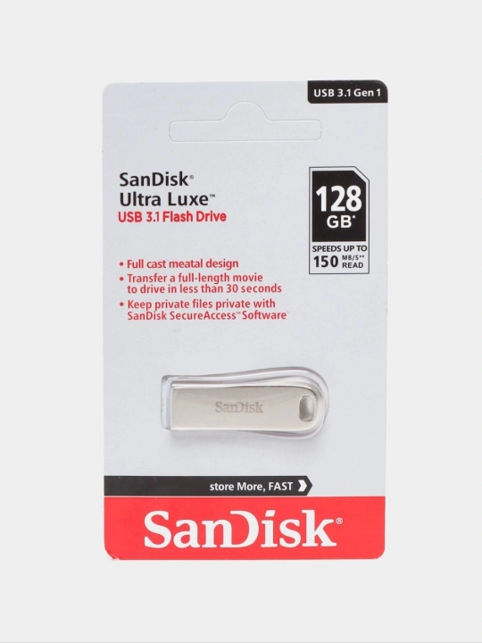 Флешка SanDisk Ultra Luxe USB 3.1, 2, 4, 8, 16, 32, 64, 128 ГБ