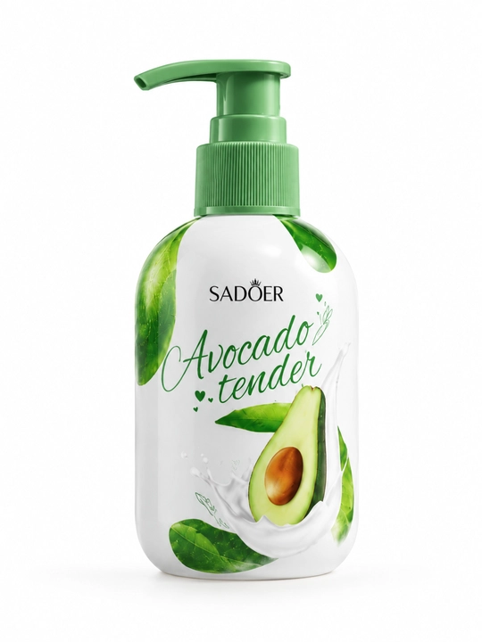 Жидкое мыло для рук SADOER Avocado Tender 500 мл – С Экстрактом Авокадо и Увлажнением