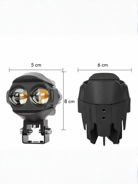 Skuter va Mototsikl uchun qo‘shimcha LED faralar, yorqin yoritish, universal o‘rnatish