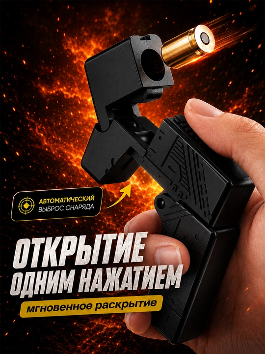 Игрушка-пистолет антистресс в форме зажигалки с мишенью