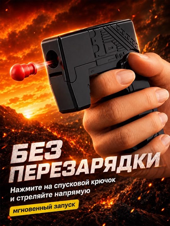 Игрушка-пистолет антистресс в форме зажигалки с мишенью