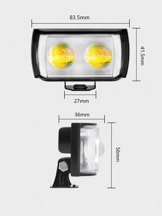 Skuter va Mototsikl uchun qo‘shimcha LED faralar, yorqin yoritish, universal o‘rnatish