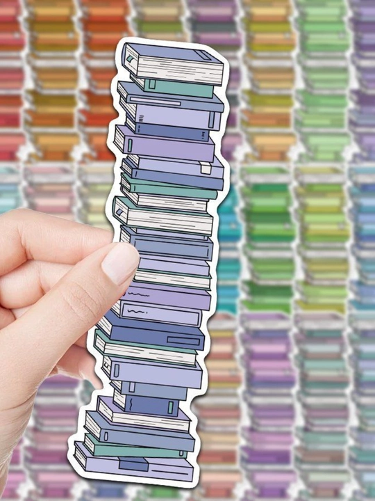 Картонные закладки для книг bookmark набор из 6 штук, разные дизайны, случайный выбор