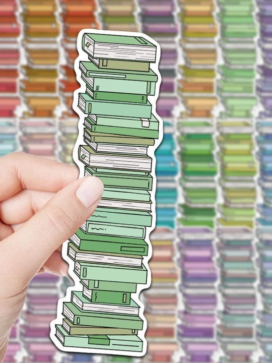 Картонные закладки для книг bookmark набор из 6 штук, разные дизайны, случайный выбор