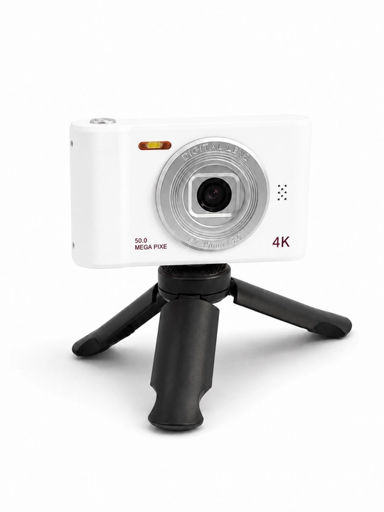 Bolalar kamerasi 4K tripod bilan, pushti