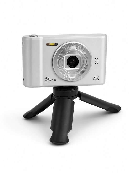 Детская камера 4K с треногой, розовая