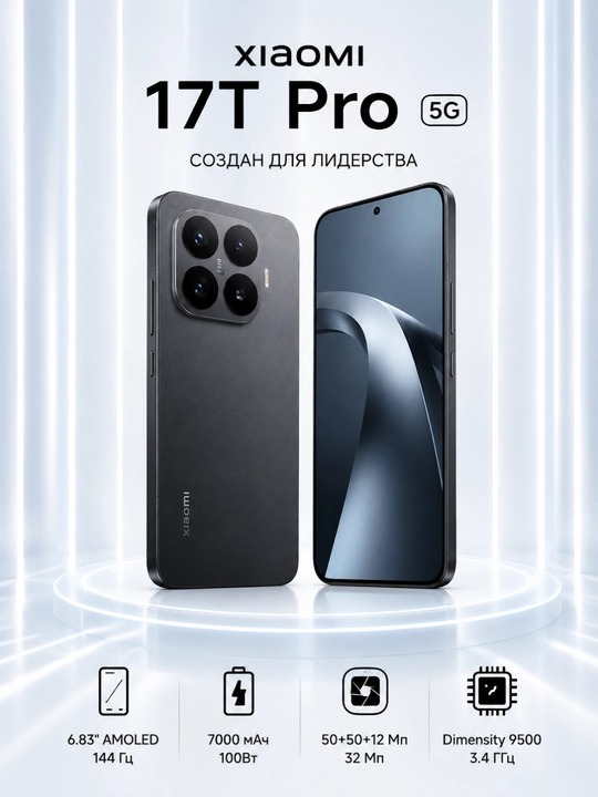 Смартфон Xiaomi 17T Pro 256/512/1024 ГБ - 
