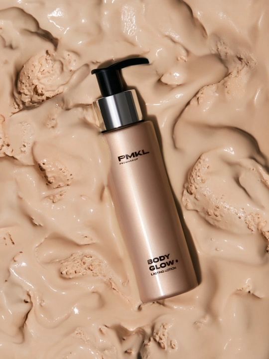 PMKL жидкие колготки BODY GLOW сияющий лосьон для тела #101 naked / телесно-бежевый - 