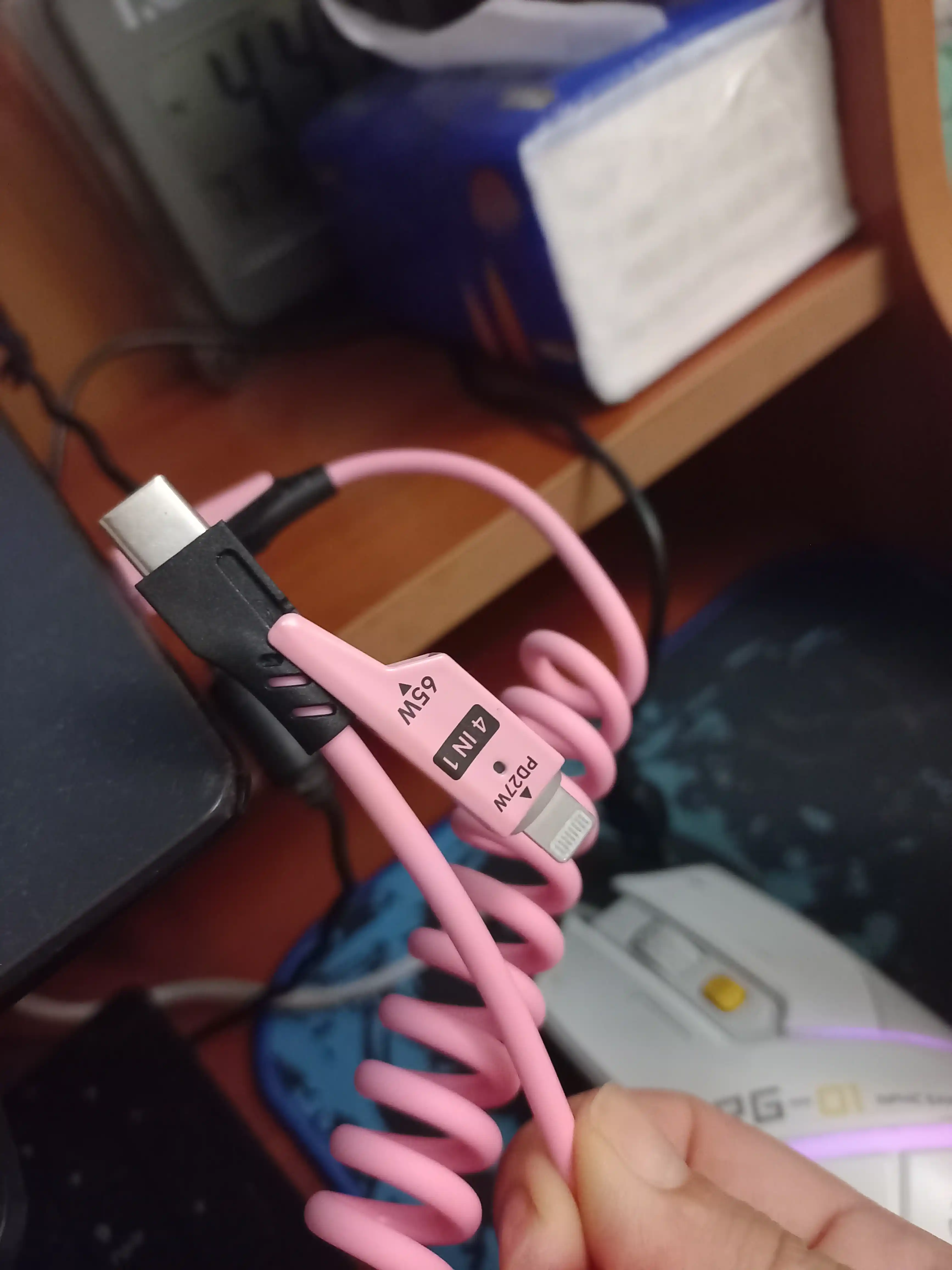 Кабель для зарядки, 65 Вт, 4 в 1, iPhone, Samsung, Redmi, Type-C, Lightning