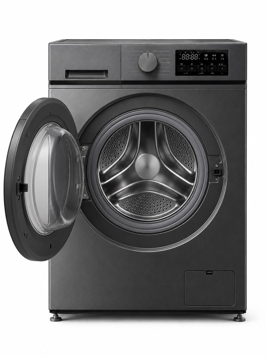 Kir yuvish mashinasi HOFMANN WMAL812BD3H1GY-W/HF, 8 kg, BLDC inverter, 15 dastur, kulrang