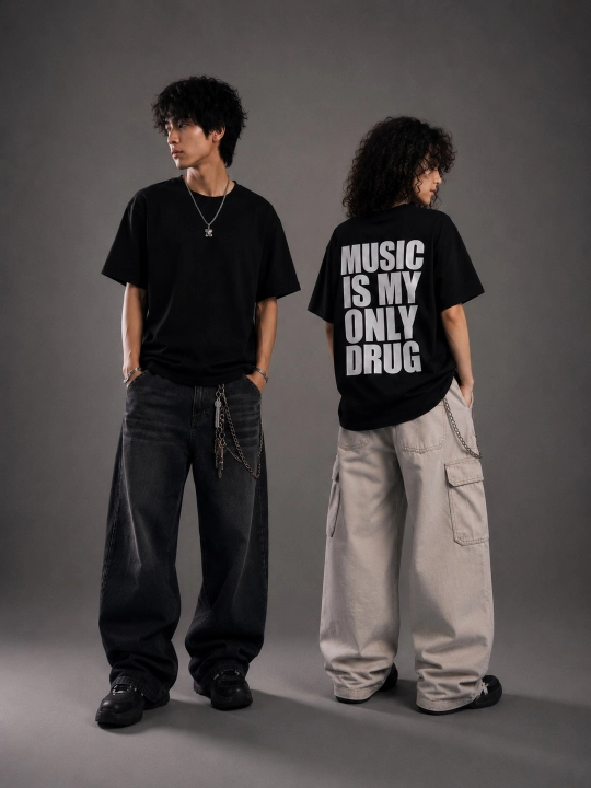 Футболка "Music is my Drug", футболка для мужчин и женщин, унисекс - 