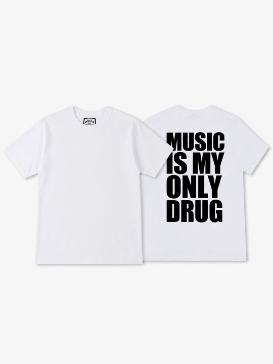 Футболка "Music is my Drug", футболка для мужчин и женщин, унисекс - 