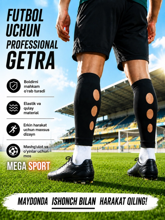 Professional futbol getrlari— elastik va qulay, 1 juft - 