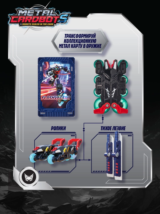 Metal Card Bot. Flash vektor-transformer, 20 sm, S2