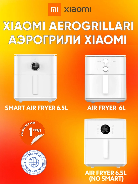 Xiaomi Smart Air Fryer aerogril, 4,5 litr, 5,5 litr, 6 litr, 6,5 litr, 10 litr, 12 litr - 