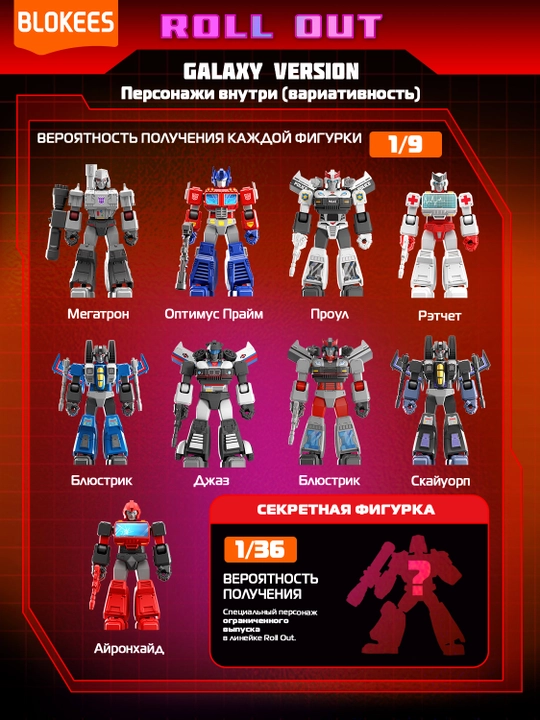 Transformers Galaxy kutilmagan sovg‘ali yig‘ma to‘plami (10 sm)